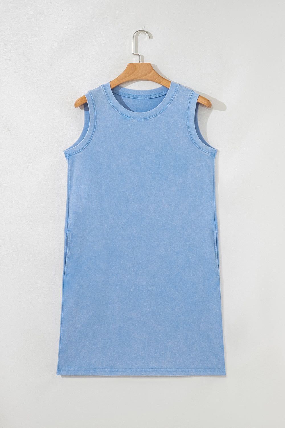 Phalaenopsis Mineral Wash Tank Mini Dress with Pockets