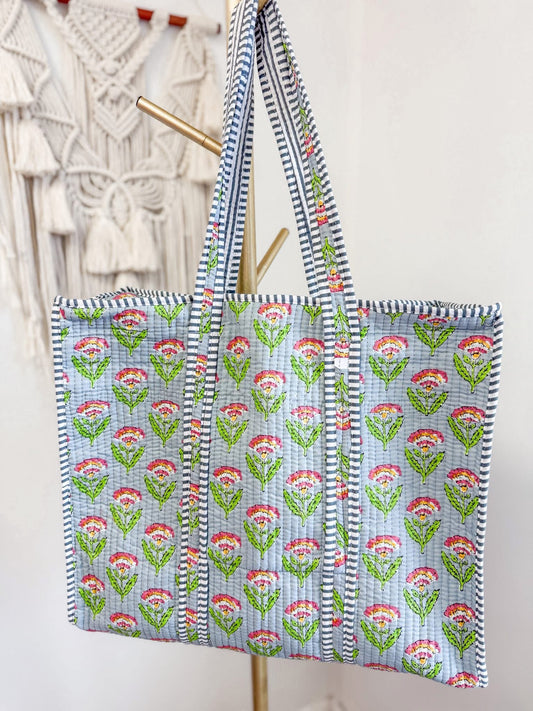 Quilted Totes & Cosmetic Bags