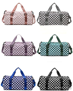 Checkered Duffle Bags