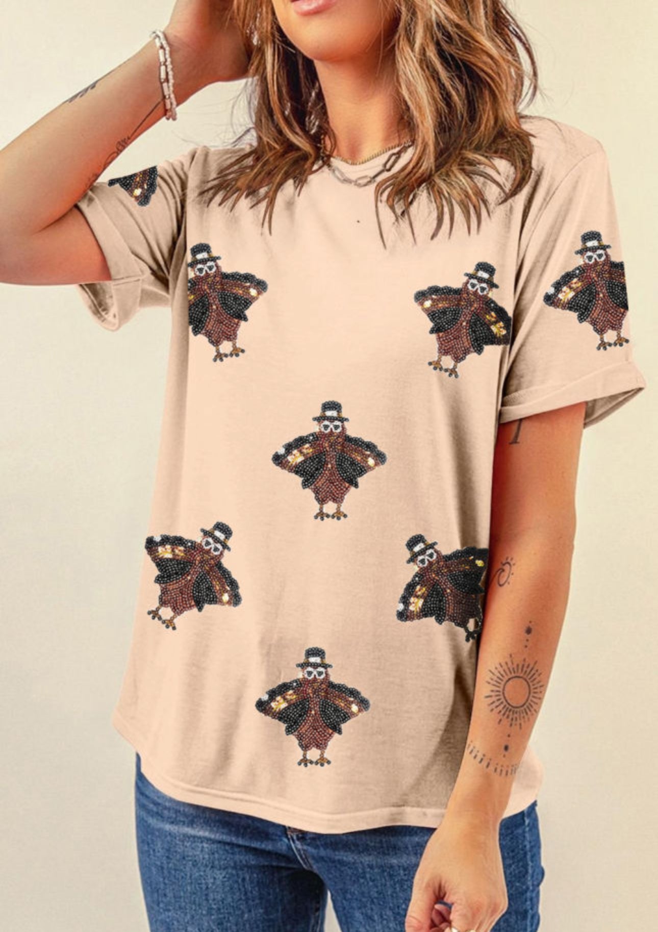 Turkey Sequin Tee