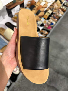 Black Macy Sandals First Installment